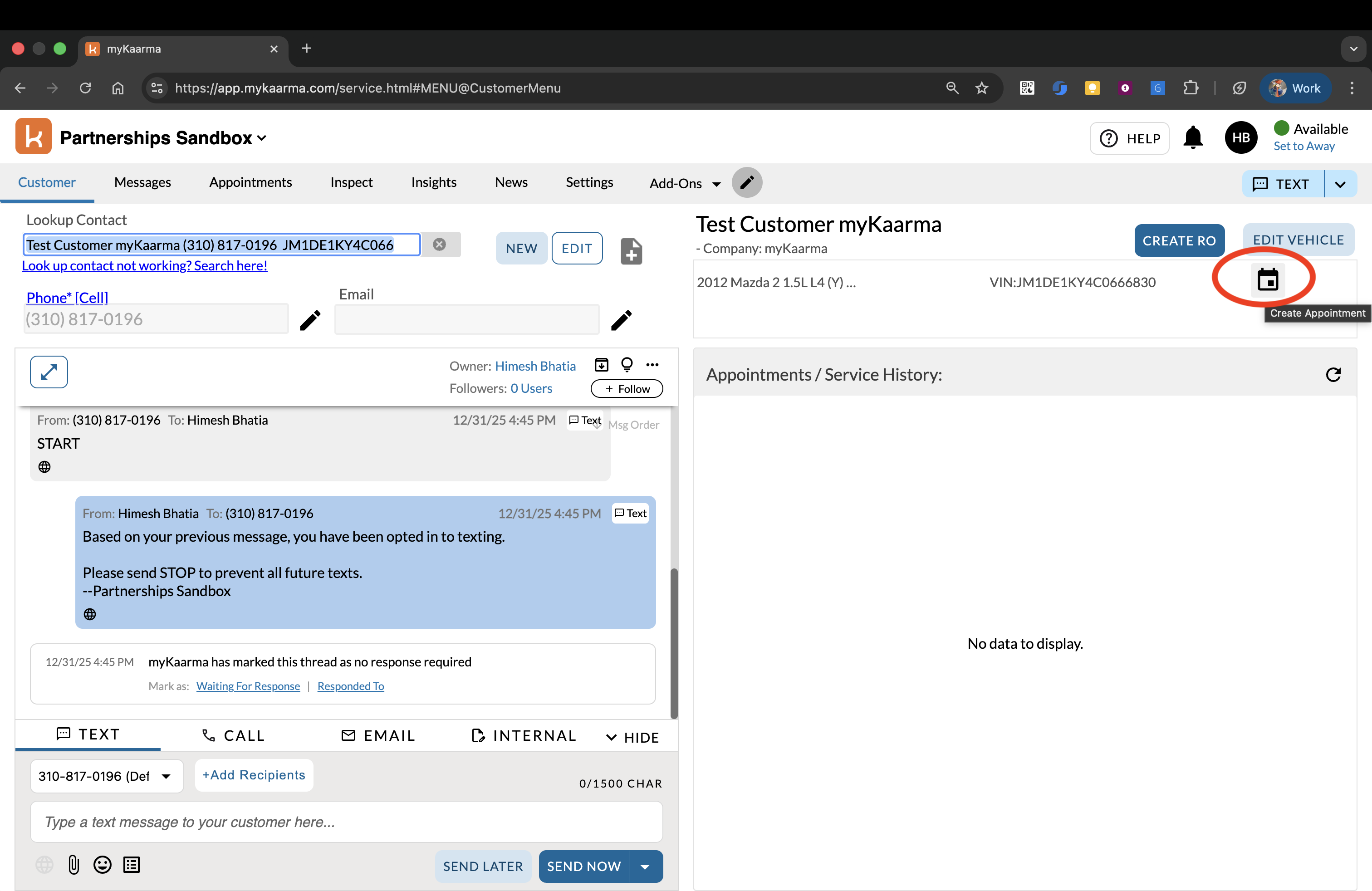 Schedule Appointment Button